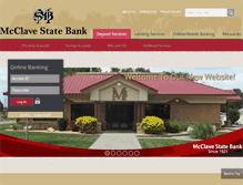Tablet Screenshot of mcclavebank.com